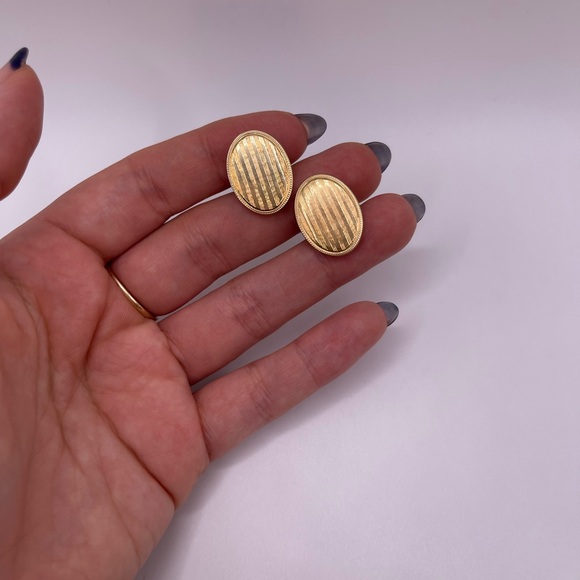 Vintage Krementz Gold Tone Cuff Mens CuffLinks - Picture 2 of 4